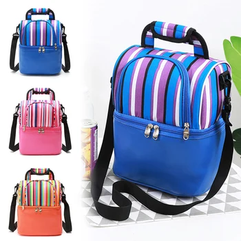 

Portable Double-layer Picnic Bag Waterproof Leak Proof Insulation Backpack bag Picnic Backpack