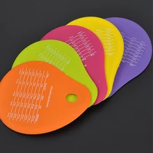 Пищевая очистка тесто резак прочный НОЖ ВЕСЫ лезвие один кусок выпечки инструменты Висячие отверстия рисовые рулоны дуги дизайн силиконовый скребок