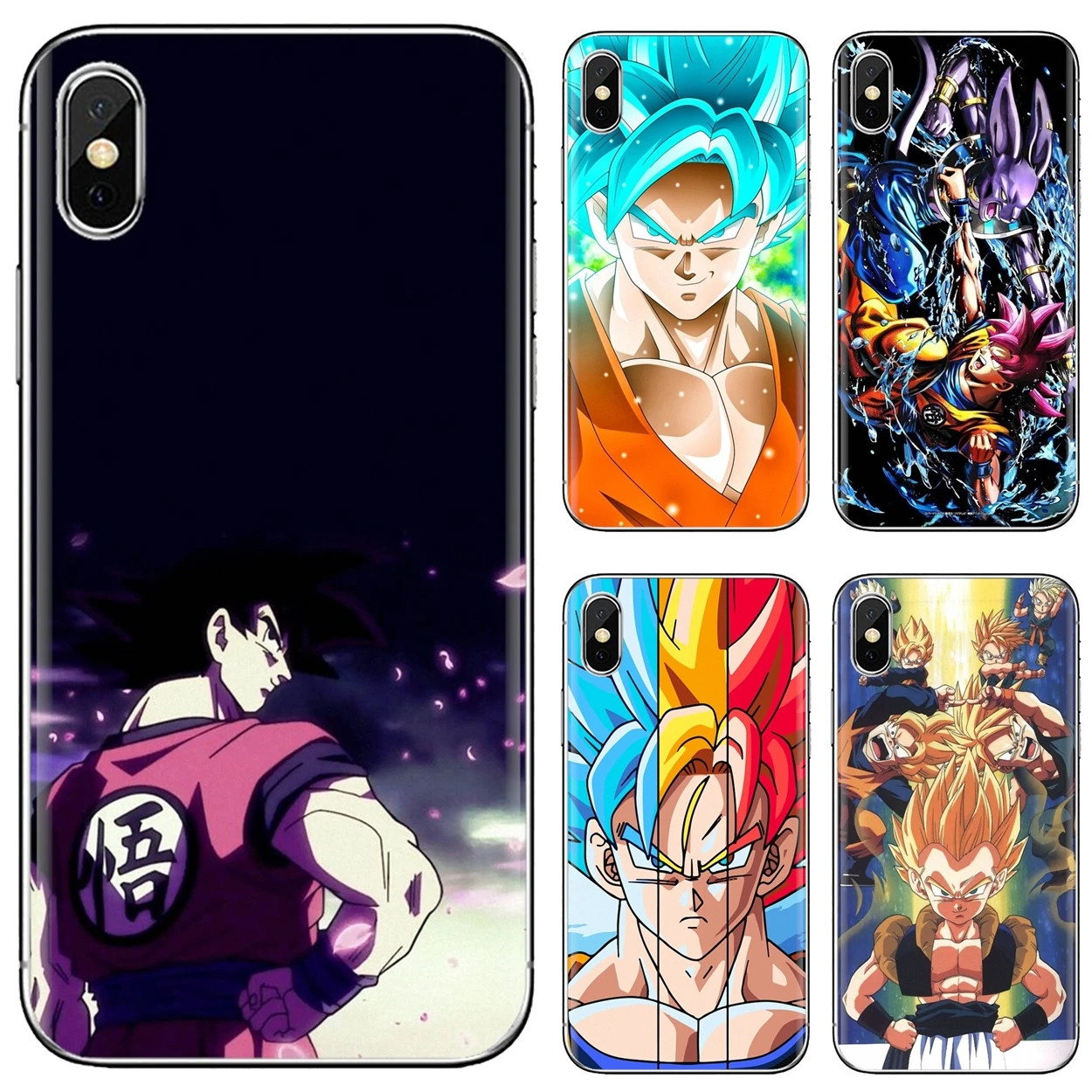 Silicone Phone Shell Case For Huawei Nova 2 2i 3 3i Y3 Y5 Y6 Y7 Y9 Prime 2015 2016 2017 2018 2019 anime-dragonball-C-goku-blue | Мобильные