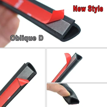 

Trunk Door sealing strip Trim D Shaped Edge Insulation Sloping Replaces