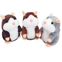 Peluche Hamster parlant pour enfants, jouet pour apprendre à répéter les mots, pour enregistrer, petit, jeu éducatif, à offrir en cadeaux,