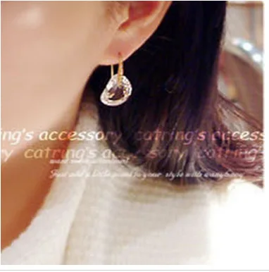 Japanese and Korean fashion personality peas transparent white women