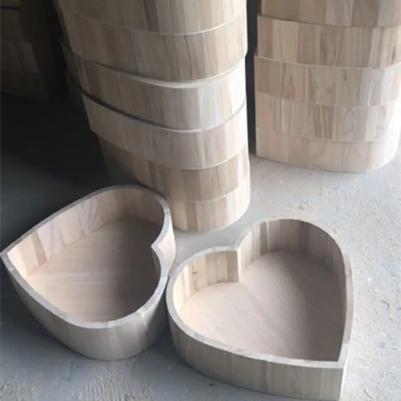 Baby Photography Props Wooden Heart Shape Box Newborn Infants Photo Posing Shooting Prop Accessories