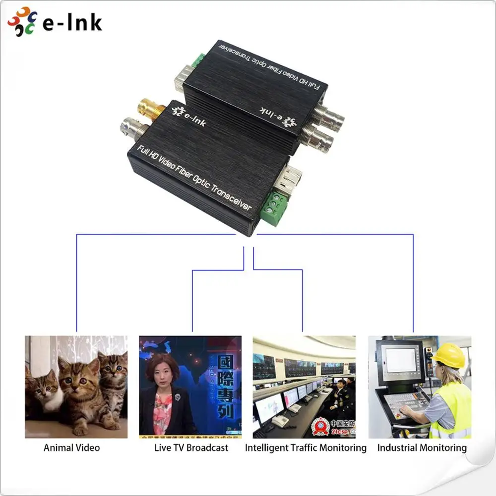 Мини удлинитель для оптоволокна 3G/HD/SD SDI Over SMF 20Km|Оптоволоконное оборудование| |