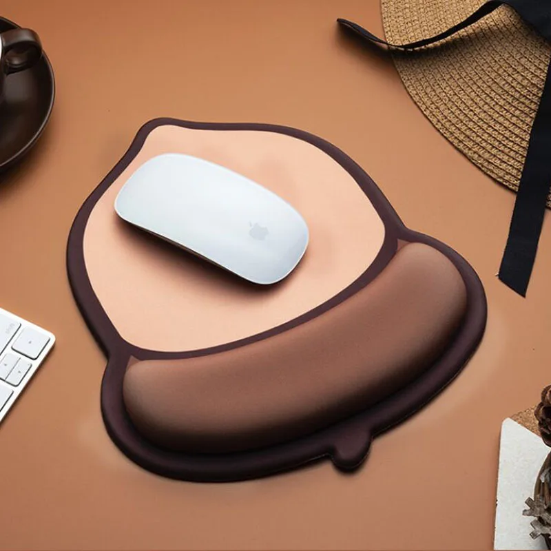 

Nut Wrist Mouse Pad Office Animation Adorable Home Mouse Pad For PC Laptop