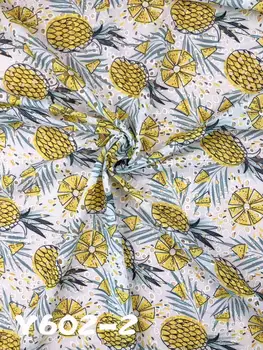 

newest top quality style embroidery cotton lace fabric with Pineapple pattern JOY-31562 french style lace for ladies dress