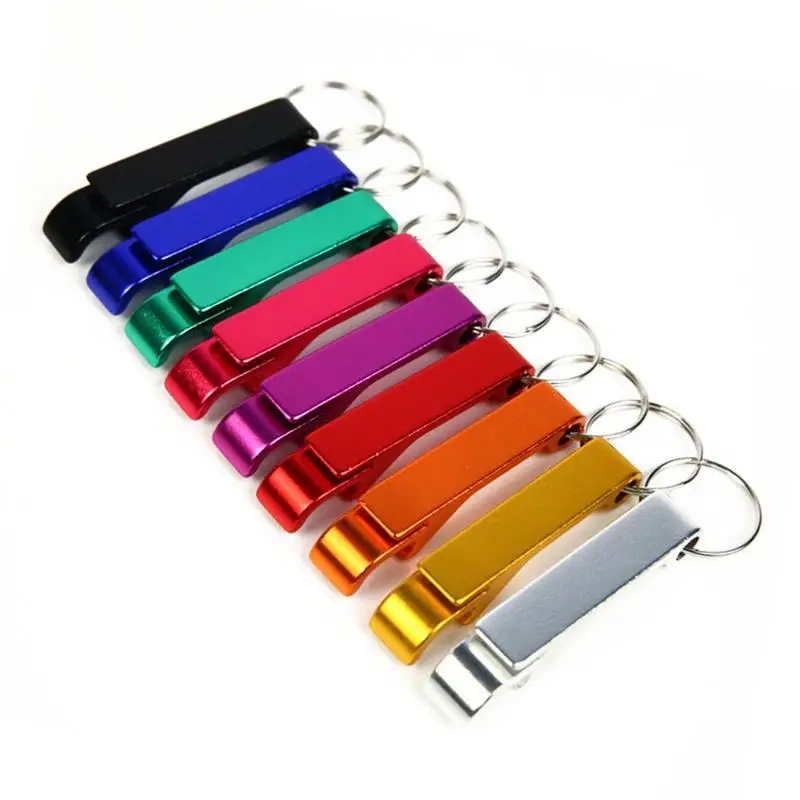 

3/5/8pcs Keychain Beer Bottle Opener Random Mini Portable Ring Opener Keychain Bottle Key Beer Tools