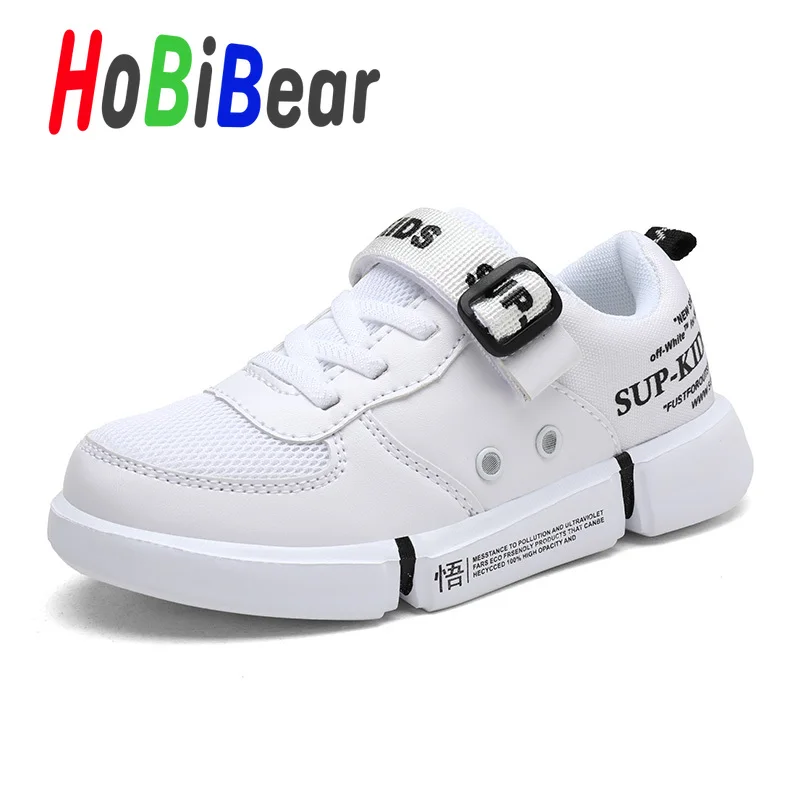 HOBIBEAR/повседневная школьная обувь для мальчиков; удобные кроссовки для больших мальчиков; Детские дизайнерские брендовые кроссовки для прогулок; Детские кроссовки на плоской подошве