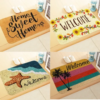 

Welcome Doormat Entrance Mat Hallway Anti-Slip Floor Mat Area Rugs Funny Custom Front Door Mat Carpet 10 Patterns Printed