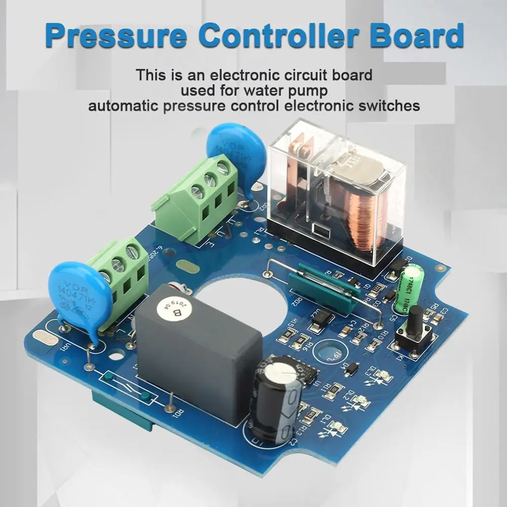 

AC220V~240V Water Pump Contoller Switch Automatic Pressure Control Module Electronic Switch Pressure Control Circuit Board
