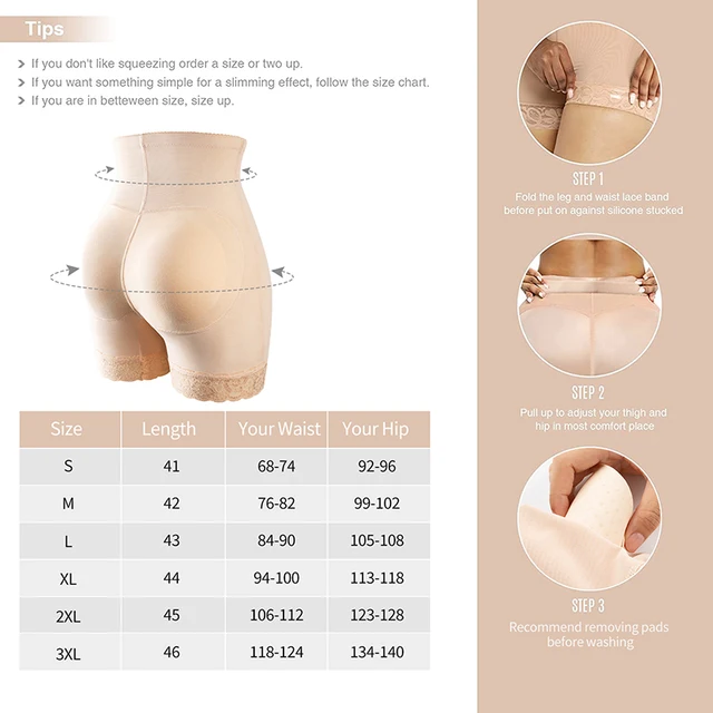 Women Padded Seamless Butt Hip Enhancer Shaper Buttocks Butt