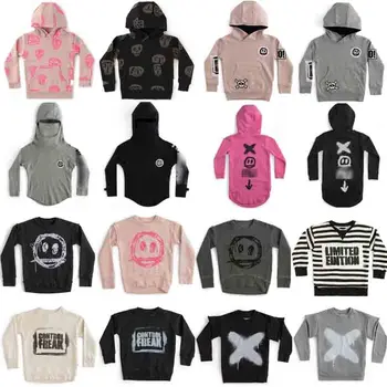 

Kids Sweaters 2020 New Autumn Winter Brand Boys Girls Cute Smile Print Hooded Sweatshirts Baby Child Fashion Outwear Clothes