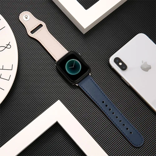 Аксессуары для наручных часов для apple watch, ремешок 42 мм, 38 мм, Версия 44 мм 40 мм apple watch 5/4/3/2/1 наручных часов iwatch, ремешок из натуральной кожи браслет wristbelt - Цвет ремешка: 1