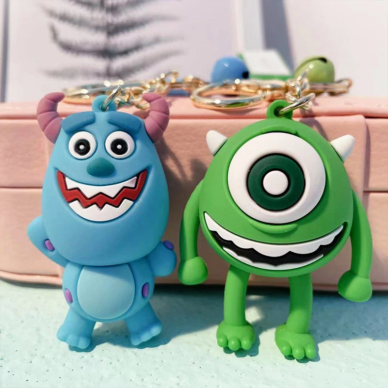 Disney Monster Keychains Keychain Monsters Sulley Disney Sulley Keychain Cartoon Aliexpress