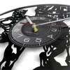 Wakanda Forever Panther Superhero Inspired Vinyl Record Wall Clock Silent Non Ticking Timepieces Retro Wall Watch For Kids Room 2