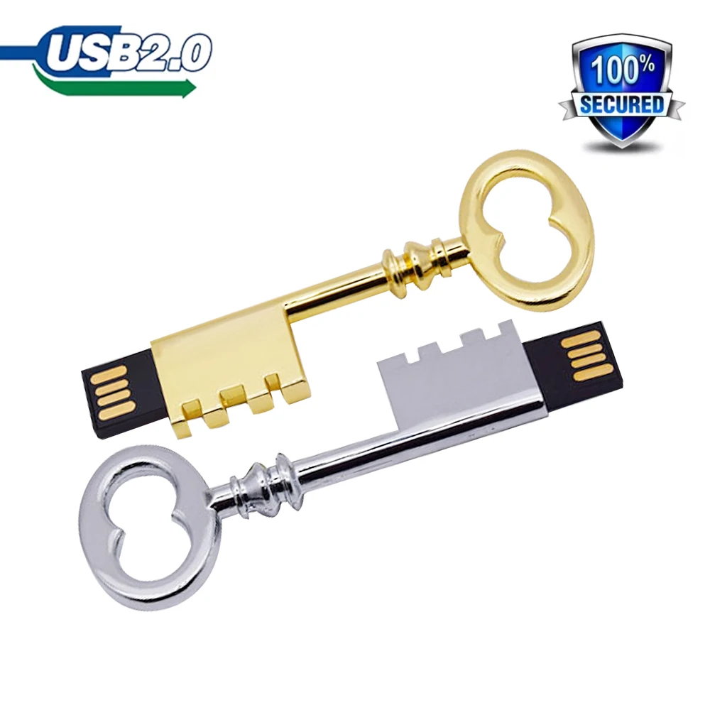 USB 2 0 металлический флеш накопитель в виде ключа 64 ГБ 32 оперативной памяти 16 Гб