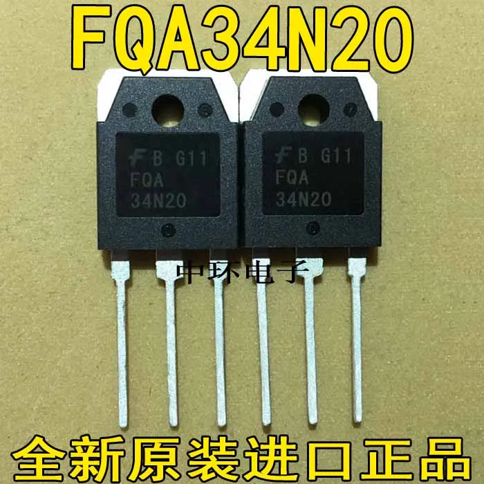 10 шт./лот FQA34N20 TO-3P 34A200Vx m y