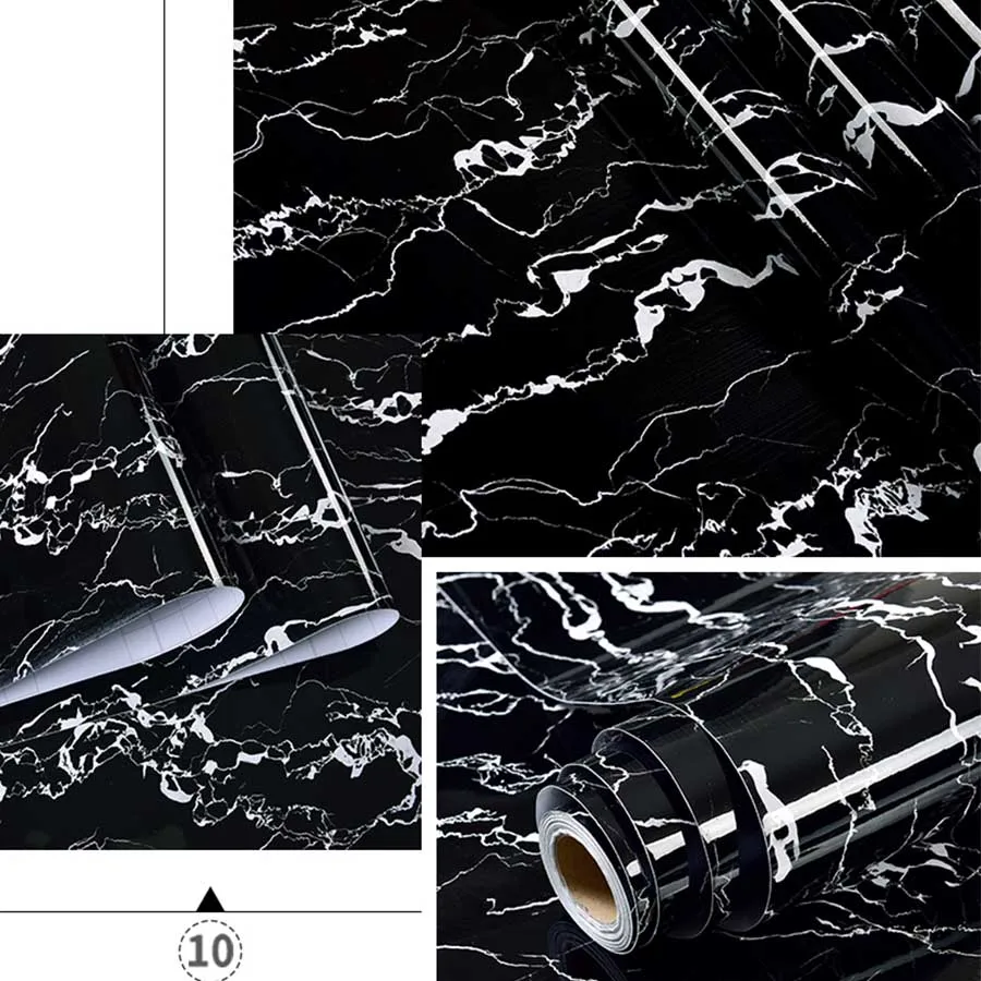 thumbnail image 1 of Papel tapiz autoadhesivo de PVC, pegatinas de mármol, resistente al agua y al calor, para encimeras de cocina, mesas, muebles, armarios, papel de pared, 1 of 5