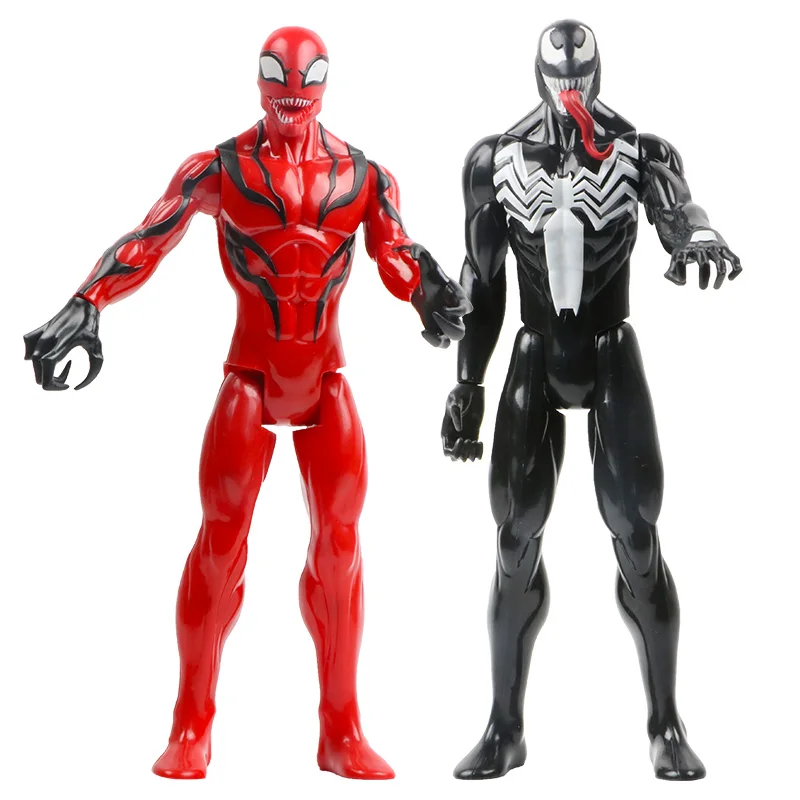 Goedkoop 30 Cm Marvel Avengers De Verbazingwekkende Venom Spider Man Star Lord Pvc Actiefiguren Superhero Collectible Model Speelgoed Poppen voor Kid