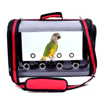 

Portable Parrot Carrier Shoulder Bag Birdcage Handbag Travel Breathable Bird Box