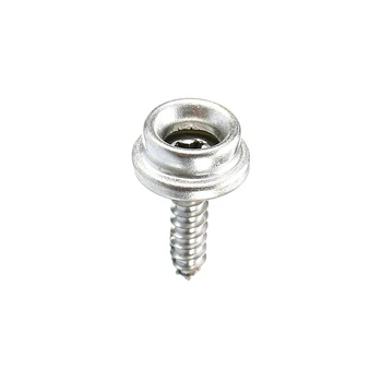 

5/8" Buttons Snap Self-tapping screw stud Fastener 15mm Handbags Silver