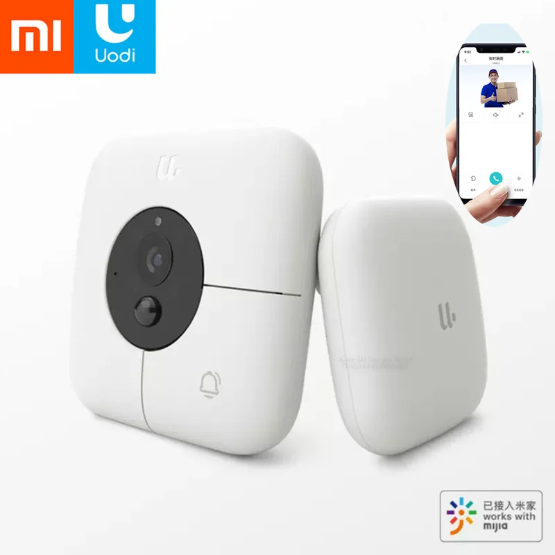 MI Mijia Youdian умный видео дверной звонок R1 AI идентификация лица HD 1080P 120 ° ИК ночного