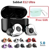 Sabbat E12 Ultra słuchawki Bluetooth 5.0 TWS słuchawki Bluetooth sportowe słuchawki douszne wodoodporne słuchawki bezprzewodowe ładowanie pk G12