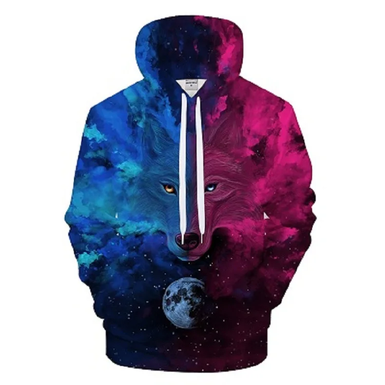 New Fashion Space Printed 3D Sweatshirt Hoodies Men Women Hip Hop Streetwear Male Autumn Long Sleeve Tracksuit Homme Jacket