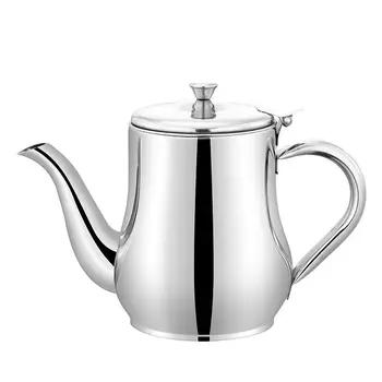 

Stainless Steel Oil Pot Kettle Oil Pot Soy Sauce Vinegar Seasoning Pot Ounce Pot Multi-purpose Pot with Lid Pour Oil Bottle