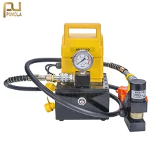 Petite pompe hydraulique électrique haute pression Portable 220V, avec manomètre