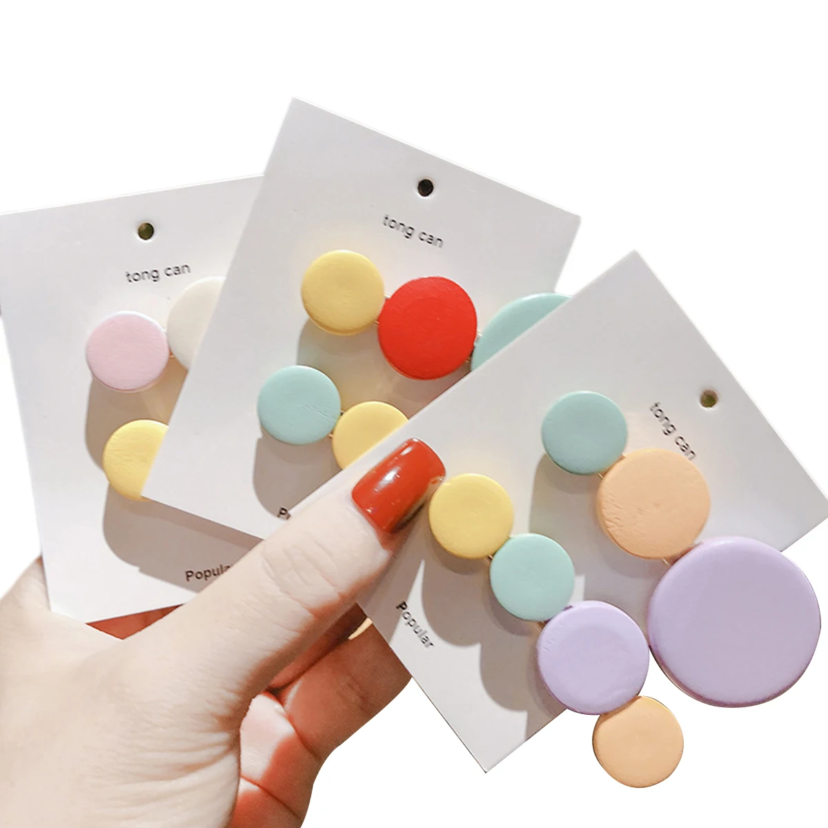 

Hair Clips, Sweet Geometric Hair Barrettes Fashion Colorful Hair Pins for Women Ladies and Girls