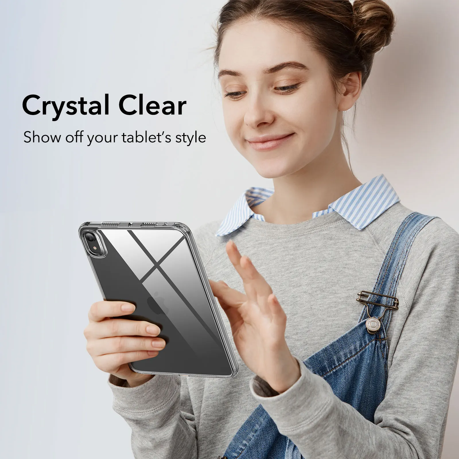 ESR for iPad mini 6 Case Clear Hard Back Bumper Crystal Transparent Back Cover for iPad mini 6th Gen 2021 Protective Case Shell ESR for iPad mini 6 Case Clear Hard Back Bumper Crystal Transparent Back Cover for iPad mini 6th Gen 2021 Protective Case Shell