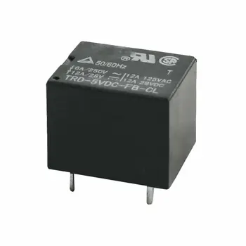 

TRD-5VDC-FB-CL DC 5V 5Pin SPDT 1NO 1NC Black Square PCB Coil Power Relay