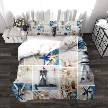 

France Landscape Bedding Set Gift 100% Microfiber 1PC Duvet Cover with 1/2PC Pillowcases Drop Shipping Responsibility