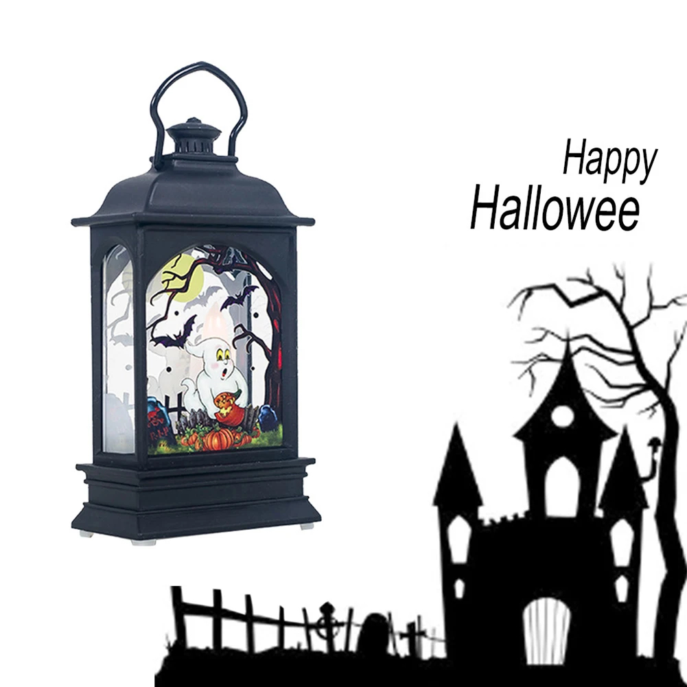 

Vintage Lantern LED Light Lamp Portable Decoration for Halloween Party Hanging Lamp WWO66
