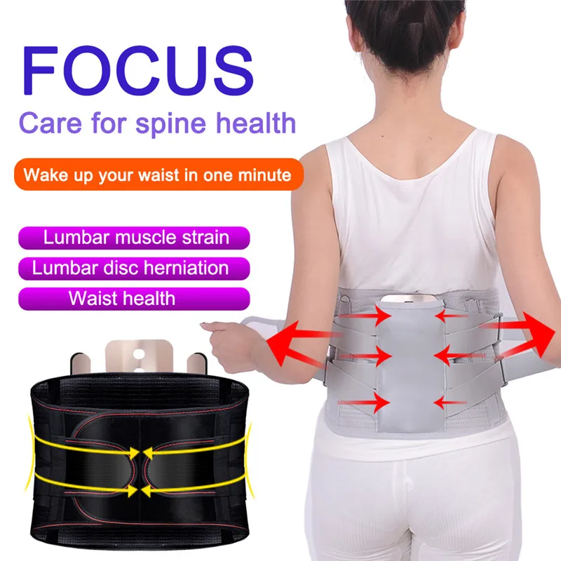 Lumbar Support Belt Lumbar Disc Herniation Medica Strain Pain Relief Waist Back Lumbar Spine