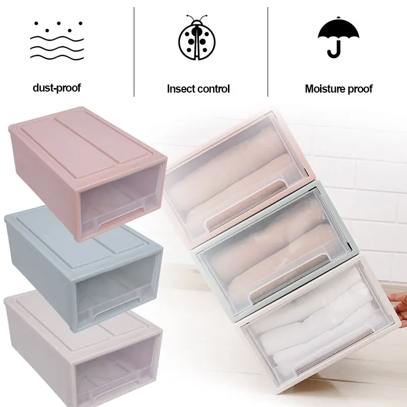 

Drawer Box Storage Cabinet Office 27*17*9.5cm Shoes Bathroom Small Objects Container Cloth Practical Creative Livingroom