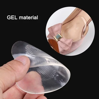 

Hot 2 Pcs Soft Silicone Forefoot Invisible High Heel Shoes Slip Resistant Protective Pads IE998