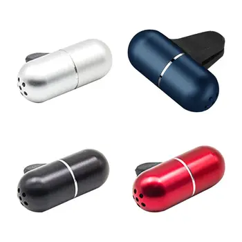

Alloy Capsule Car Perfume Clip Air Freshener Automobiles Air Outlet Vent Solid Balm Fragrance Aroma Smell Diffuser