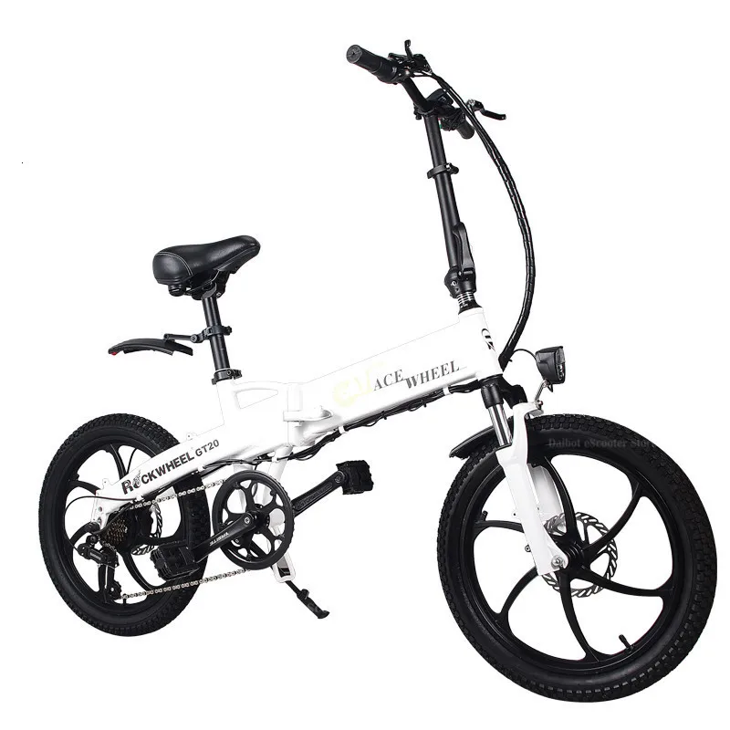 New 20 Inch Electric Bike Bicycle Folding Two Wheels Electric Bikes 7.8AH 48V 350W Adults Electric E Scooter 70KM