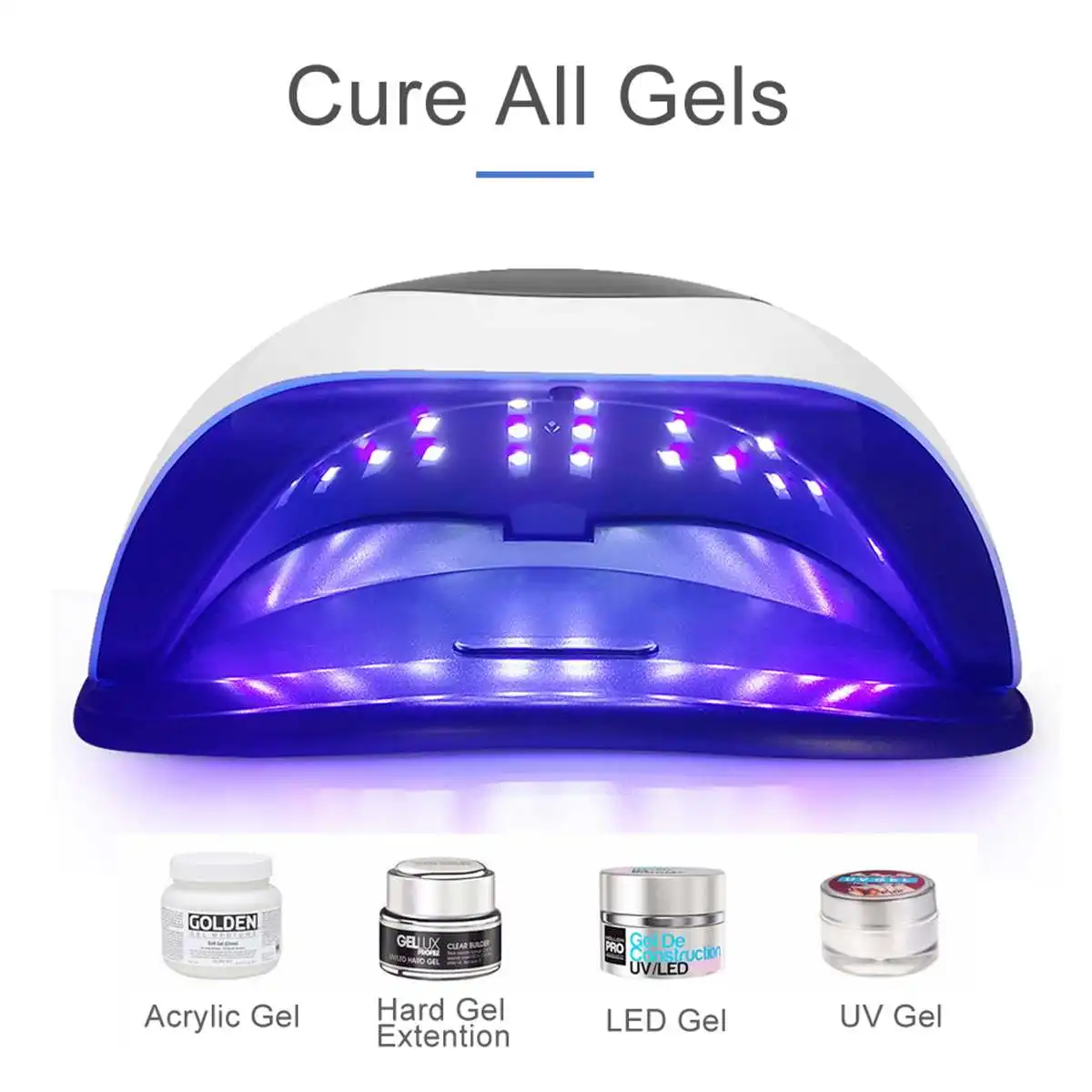 120W High Power Nail Dryer Fast Speed Gel Light Nail Lamp LED UV Lamps For All Kinds of Gel With Timer And Smart Sensor 36LEDs
