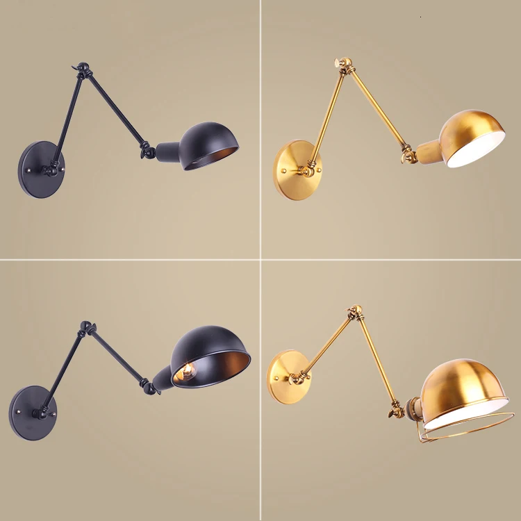 

Classic Nordic loft industrial style adjustable jielde Wall Lamp Vintage sconce wall lights LED for living room bedroom bathroom