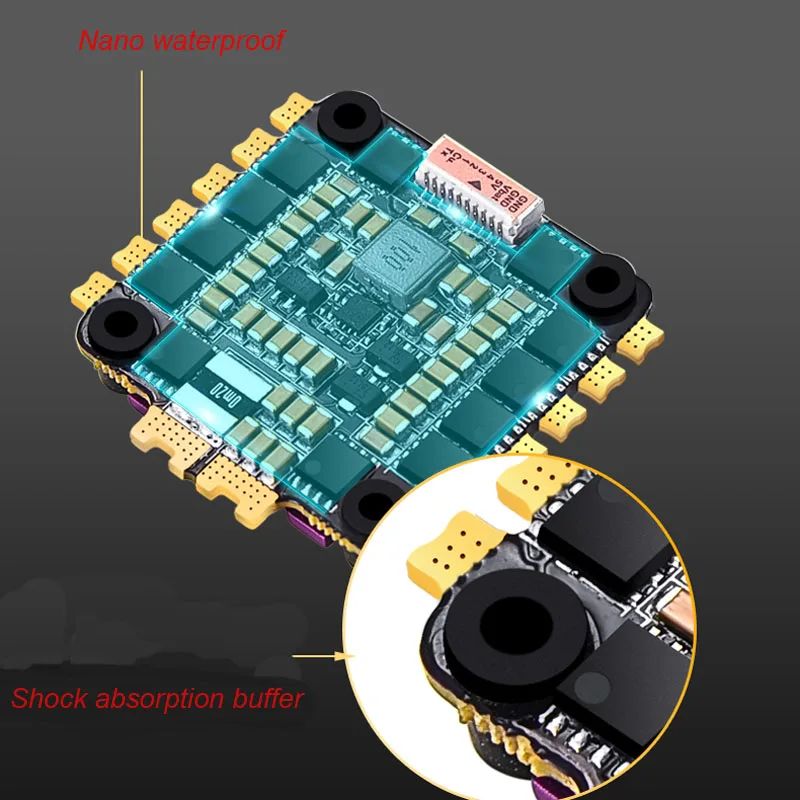1pcs RC Quadcopter Racing Drone ESC X-cross 4 in 1 60A 3-6S Electronic Speed Control Board with 5V 3A BEC