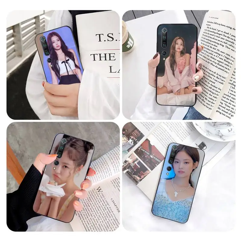 Цвета: черный розовый Дженни мягкий чехол для мобильного телефона Xiaomi Mi8lite Mi6x A2 10