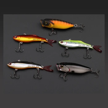 

CRAZY LURES MIG LURE 9cm Winter VIB Fishing Lure 28g Hard Bait Fishing Tackle Diving Swivel Jig Metal Wobbler Lure 5PCS