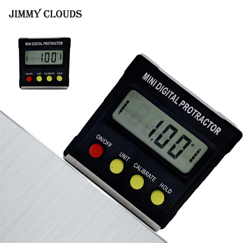 

360 Degree Mini Digital Protractor Inclinometer Electronic Level Box Magnetic Base Measuring Tools