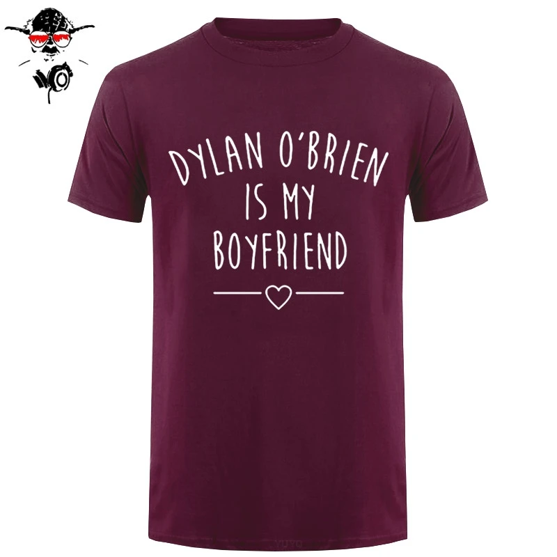Мужская летняя футболка в стиле Харадзюку Dylan O'Brien Is My Boyfriend футболки Stilinski Teen Wolf