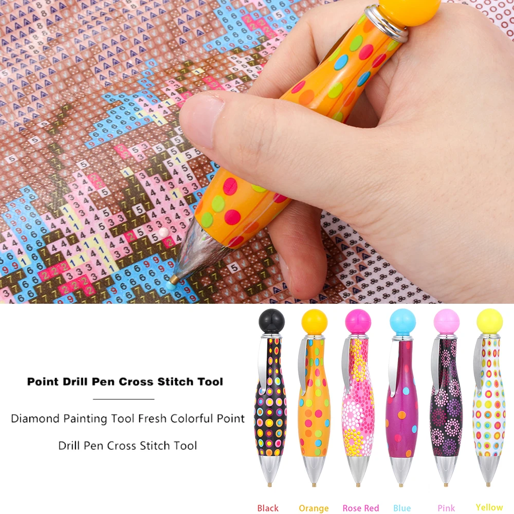 Diamond Painting  Point Drill Pen Fresh Colorful Cartoon Cross Stitch Craft Tool