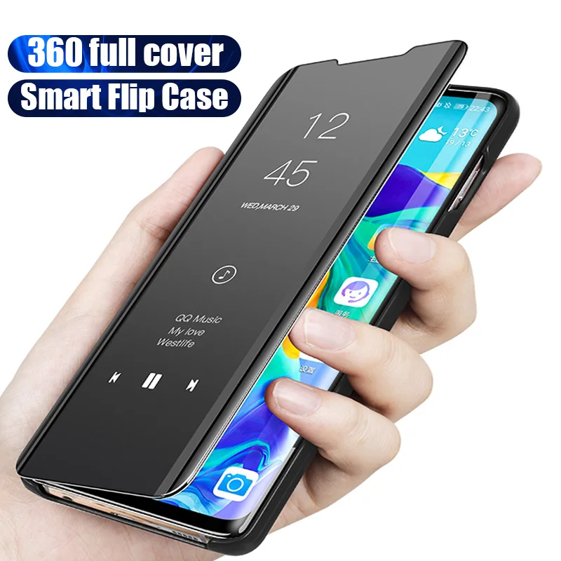 

Luxury Smart Mirror Flip Phone Case For Huawei Honor 10i 20i 9 10 Lite 8x Case For Honor 20 Pro 9i 8 8C 8S 8A V20 V10 Play Case