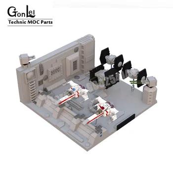 

NEW Space Wars Centi Scale Death Star Trench Run MOC Building Blocks Bricks Model DIY Assembly and Construction Toys Gifts